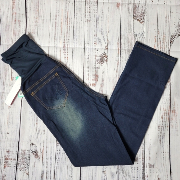 Maternity Full Panel Straight Leg Jeans - Picture 4 of 13